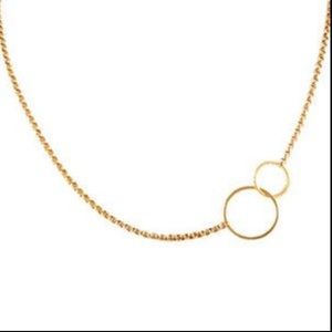 Zoe Chico Rose Gold Mixed Circle Necklace